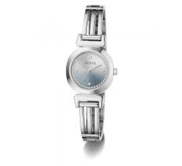 RELOJ GUESS ACERO REDONDO ESFERA AZUL CIRCONITAS GW1083L1
