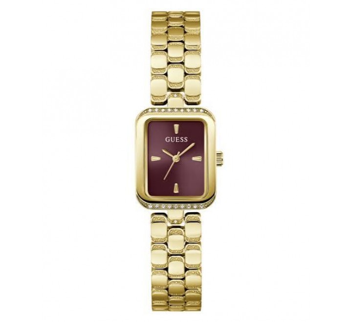 RELOJ GUESS ACERO DORADO CUADRADO CIRCONITAS GW0865L9