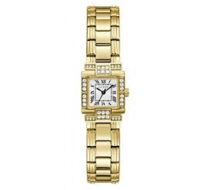RELOJ GUESS ACERO DORADO CUADRADO CIRCONITAS GW1157L2