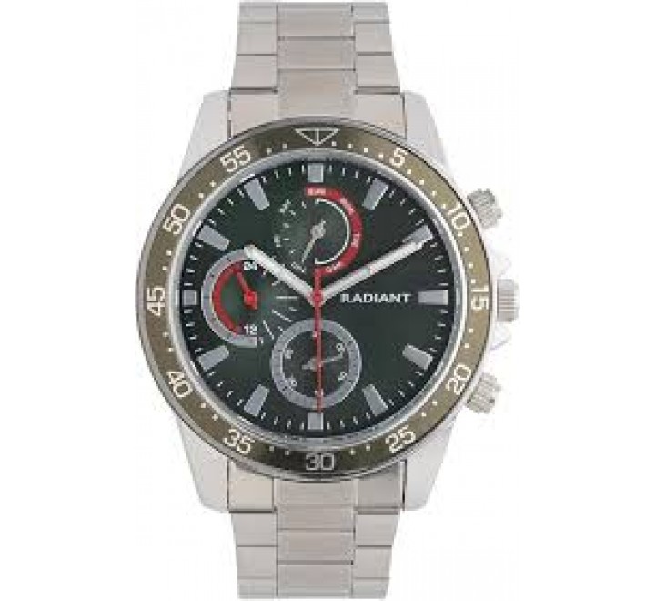 RELOJ RADIANT CAJA Y ARMIS ACERO ESFERA VERDE RA696703