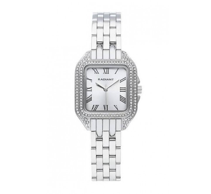 RELOJ RADIANT CAJA ARMIS ACERO CUADRADO CIRCONITAS RA658201