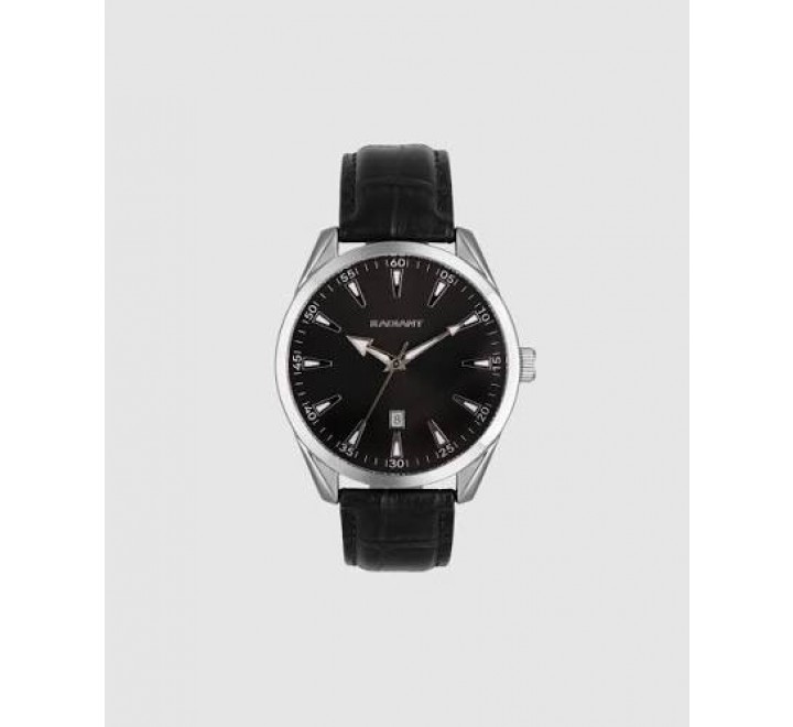 RELOJ RADIANT CAJA REDONDA CORREA PIEL NEGRA RA695202