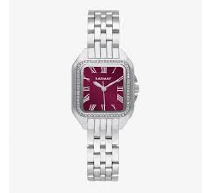 RELOJ RADIANT CUADRADO ESFERA GRANATE CIRCONITAS RA643202