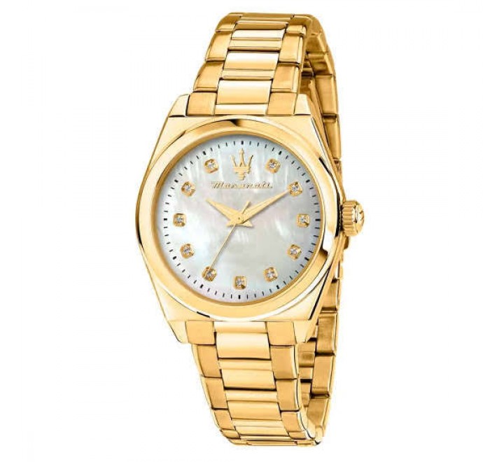 RELOJ MASERATI CAJA Y ARMIS ACERO DORADO NACAR R8853152502