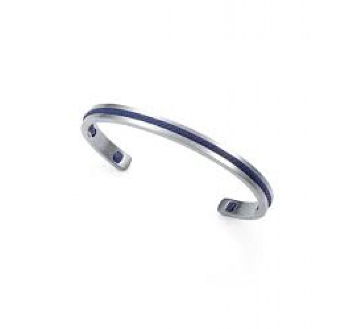 PULSERA VICEROY RIGIDA ACERO CORDON AZUL 14389P01013