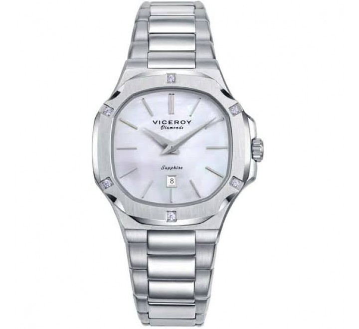 RELOJ VICEROY ACERO ESFERA NACAR Y BISEL DIAMANTES 45112-07