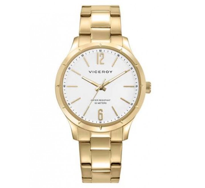 RELOJ VICEROY CAJA Y ARMIS ACERO DORADO 401493-05