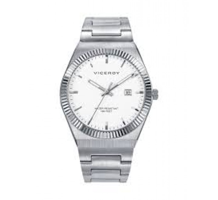 RELOJ VICEROY CAJA Y ARMIS ACERO ESFERA BLANCA 401433-07