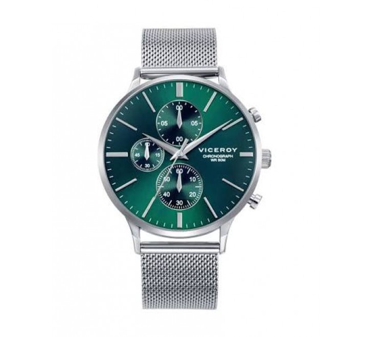 RELOJ VICEROY CAJA Y ARMIS ACERO ESFERA VERDE 401499-67