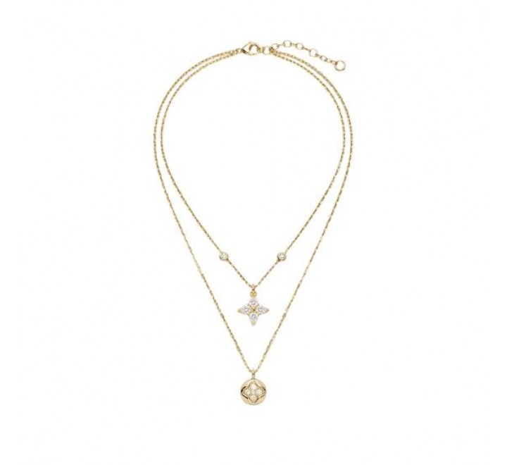 GARGANTILLA GUESS ACERO DORADO DOBLE JUBN06468JWYGT-U