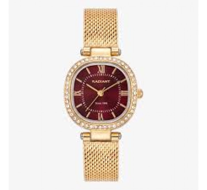 RELOJ RADIANT CAJA Y ARMIS DORADO CIRCONITAS RA704204