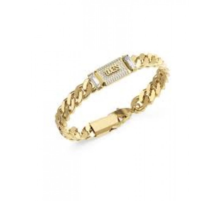 PULSERA GUESS ACERO DORADO CON CIRCONITAS JUMB06066JWYGS