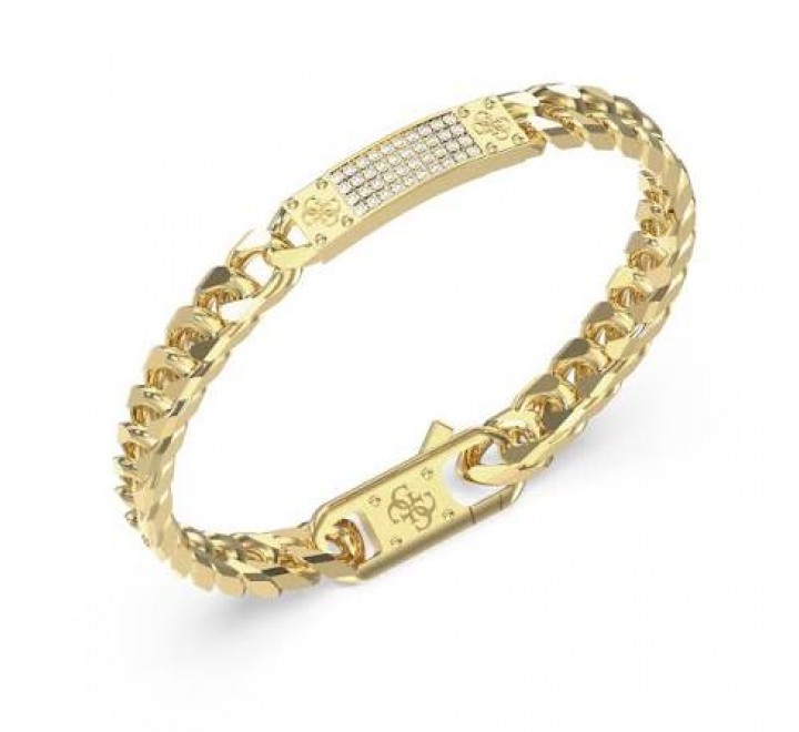 PULSERA GUESS ACERO DORADO CIRCONITAS JUMB06031JWYGS