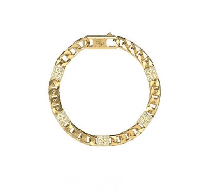 PULSERA GUESS ACERO DORADO CIRCONITAS JUMB06027JWYGS
