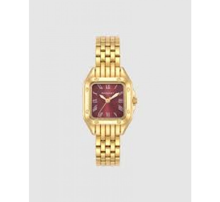 RELOJ RADIANT CAJA ARMIS DORADO CUADRADO RA686206