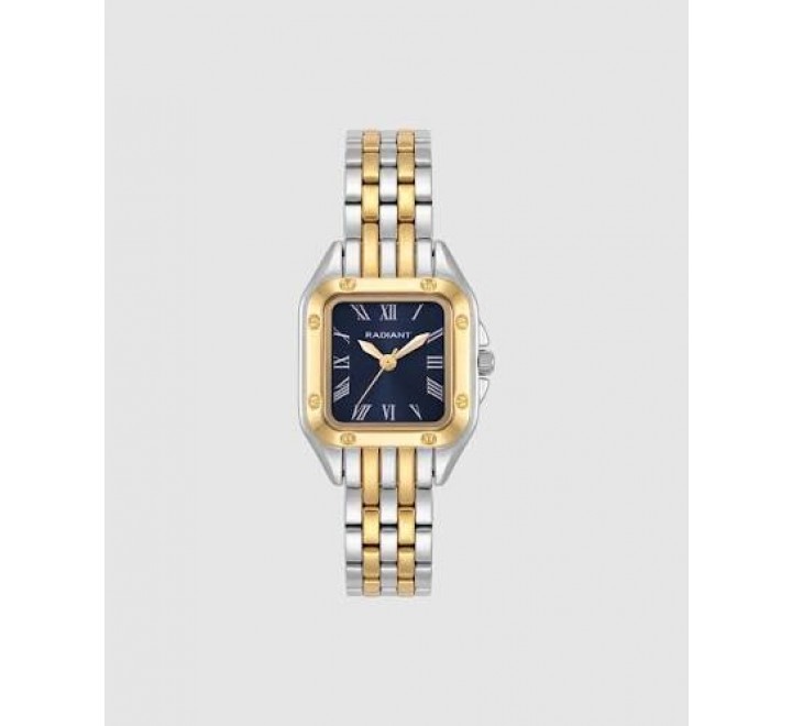 RELOJ RADIANT CAJA ARMIS ACERO DORADO CUADRADO RA686204