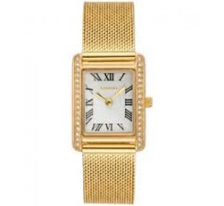 RELOJ RADIANT CAJA Y ARMIS DORADO CUADRADO RA701206