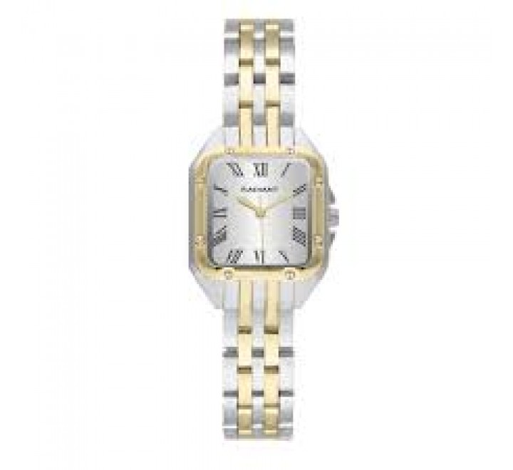 RELOJ RADIANT CAJA Y ARMIS BICOLOR DORADO CUADRADO RA686203