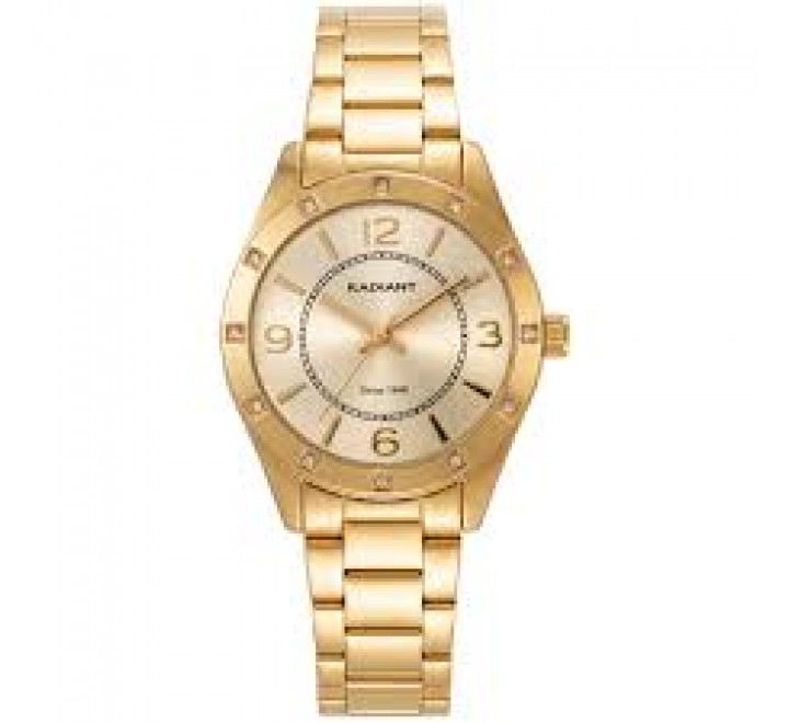 RELOJ RADIANT CAJA ARMIS DORADO REDONDO RA708204