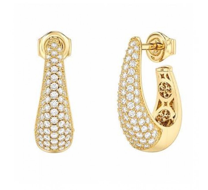 PENDIENTES GUESS ACERO DORADO CIRCONITAS JUBE06429JWYGT-U