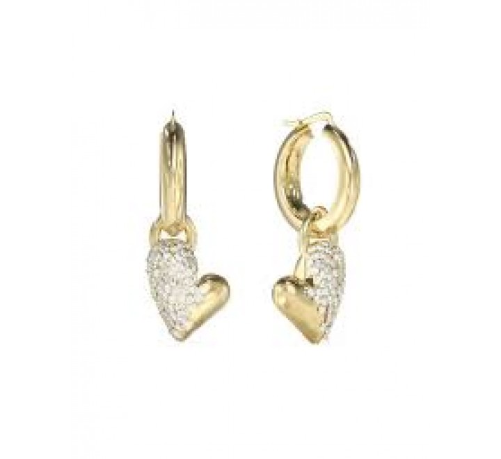 PENDIENTES GUESS ACERO DORADO ARO CORAZON JUBE06450JWYGT-U