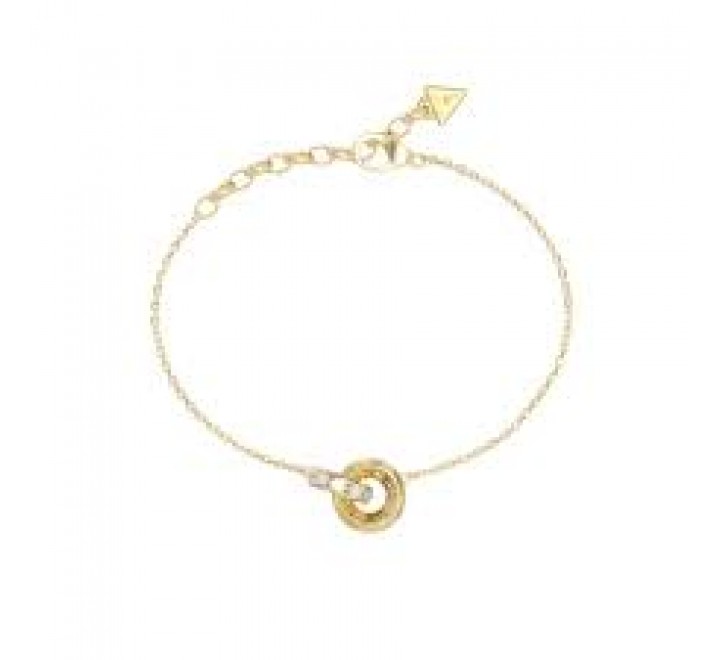 PULSERA GUESS ACERO DORADO CIRCONITAS JUBB06331JWYGS