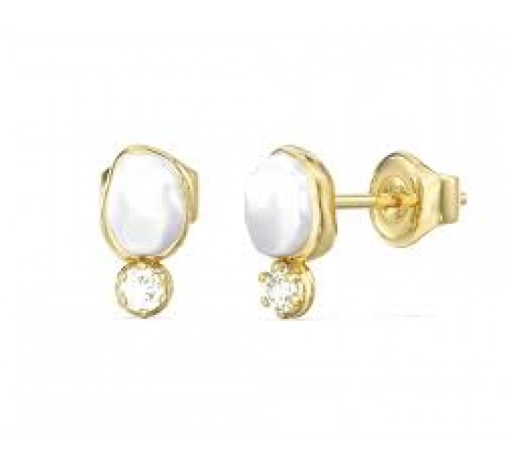 PENDIENTES GUESS ACERO DORADO PERLA JUBE06482JWYGT-U