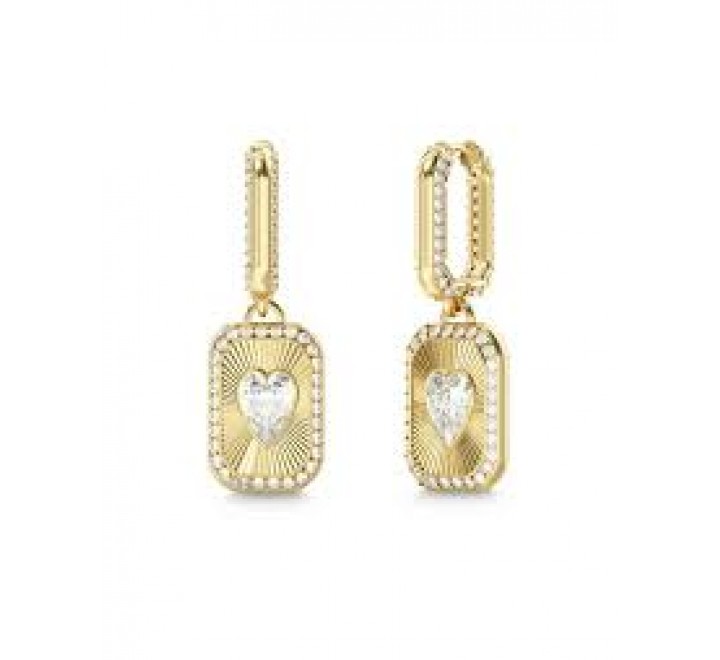 PENDIENTES GUESS ACERO DORADO ARO CIRCONITA JUBE06354JWYGT-U