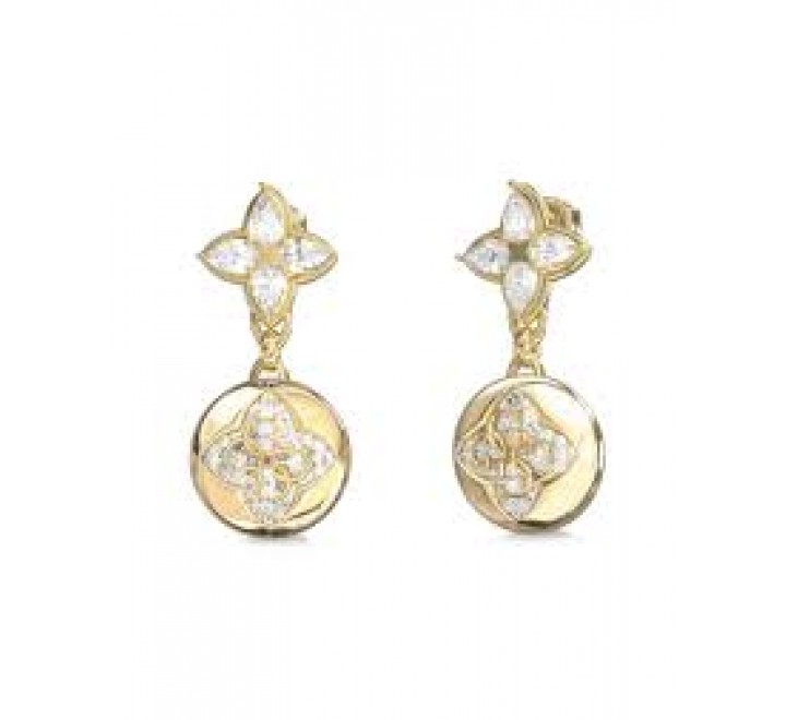 PENDIENTES GUESS ACERO DORADO CIRCONITAS JUBE06470JWYGT-U