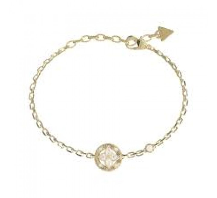 PULSERA GUESS ACERO DORADO CIRCONITAS JUBB06462JWYGS