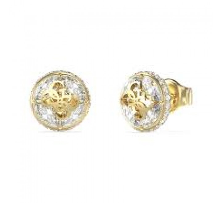 PENDIENTES GUESS ACERO DORADO CIRCONITAS JUBE06395JWYGT-U