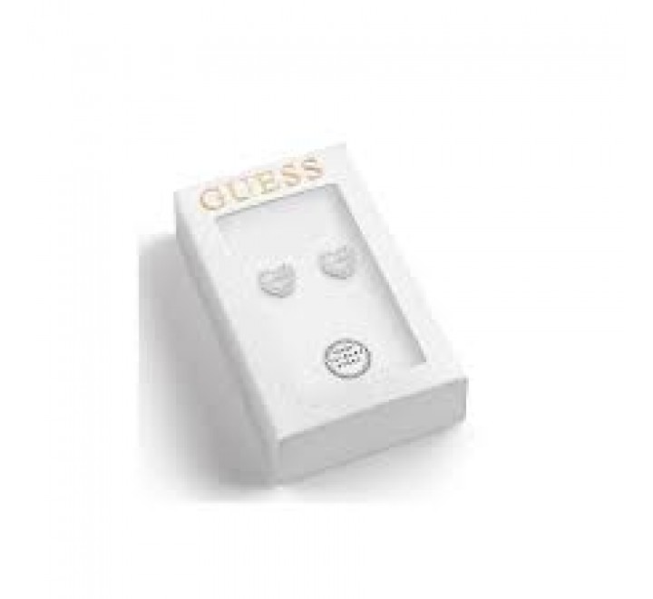 PENDIENTES GUESS ACERO CORAZON CIRCONITAS JOBE06001JWRHT-U