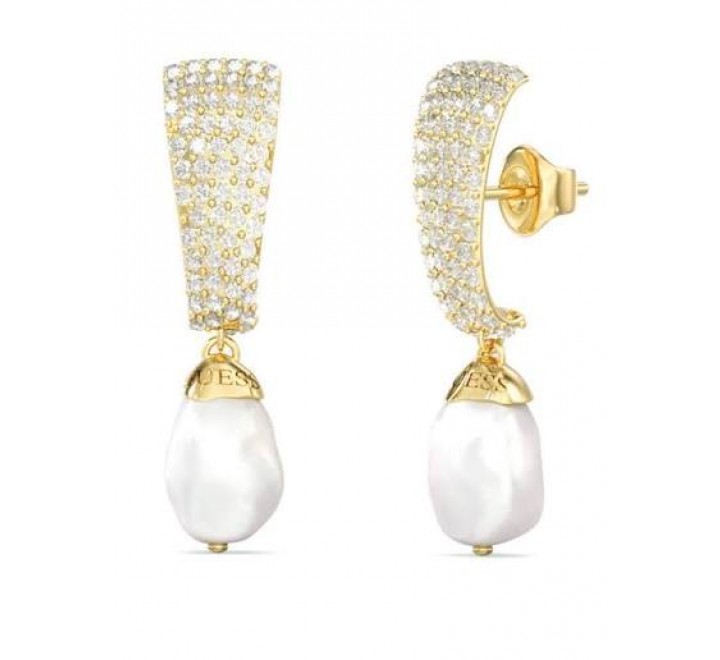 PENDIENTES GUESS ACERO DORADO PERLA JUBE06479JWYGT-U