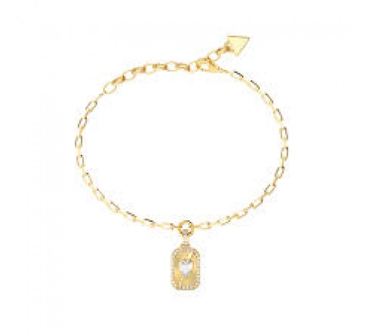 PULSERA GUESS ACERO DORADO CIRCONITAS JUBB06358JWYGS