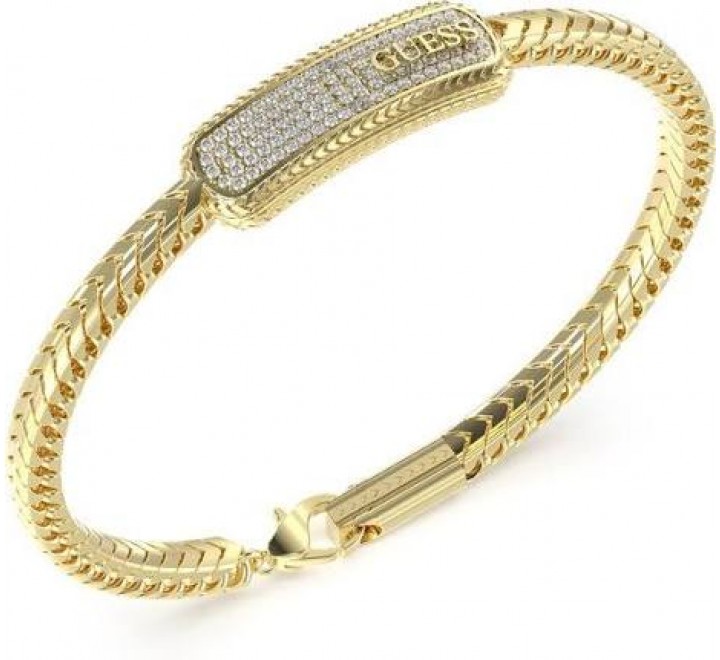 PULSERA GUESS ACERO DORADO CIRCONITAS JUMB05018JWYGS