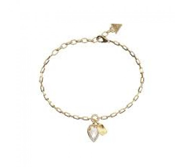 PULSERA GUESS ACERO DORADO CORAZON JUBB06360JWYGS