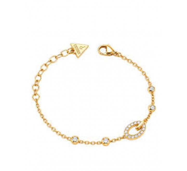 PULSERA GUESS ACERO DORADO CIRCONITAS JUBB06337JWYGS