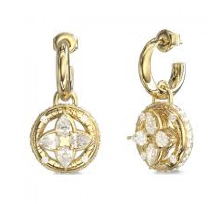 PENDIENTES GUESS ACERO DORADO CIRCONITAS JUBE06463JWYGT-U