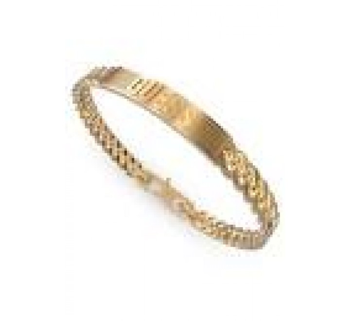 PULSERA GUESS ESLABON ACERO DORADO Y CHAPA JUMB01356JWYGL