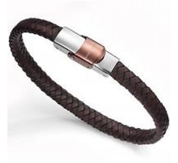 PULSERA VICEROY 6097P09011 ACERO BICOLOR IP MARRON
