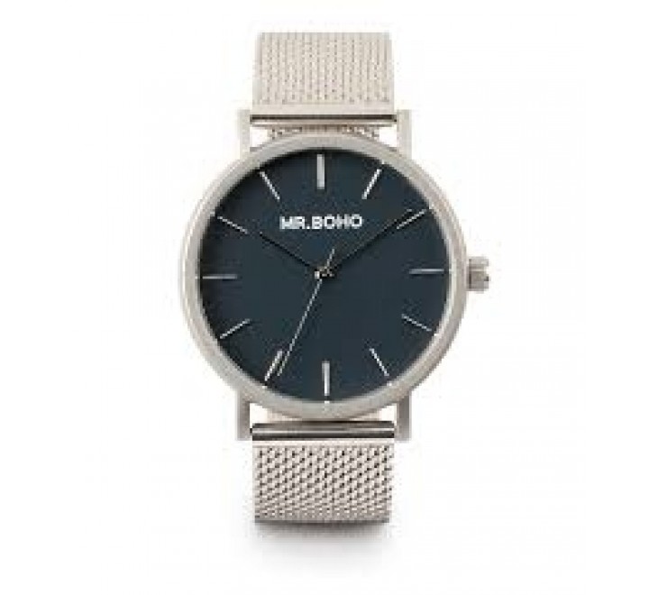 RELOJ MR BOHO 00728294 ESTERILLA ACERO ESFERA AZUL MARINO