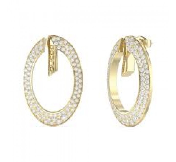PENDIENTES GUESS ACERO DORADO CIRCONITAS JUBE06334JWYGT-U