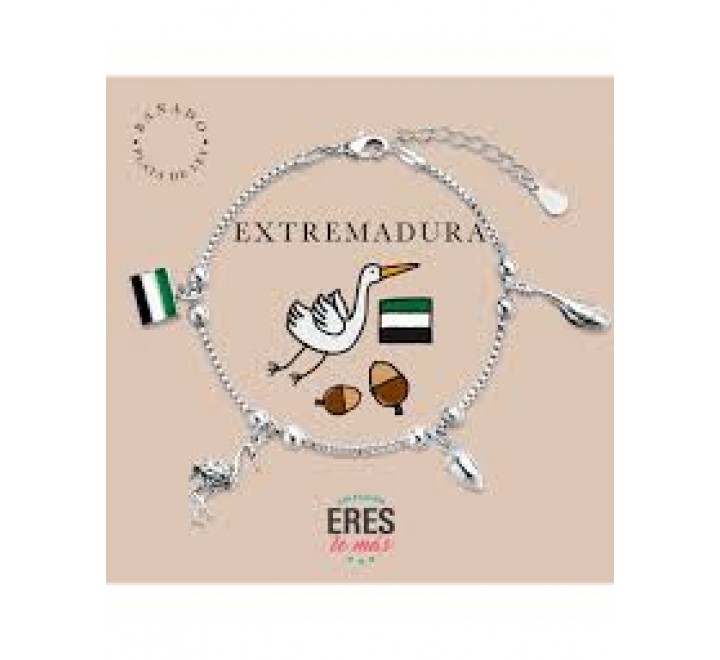 PULSERA PROMOJOYA METAL BAÑADO EN PLATA EXTREMADURA 9126265