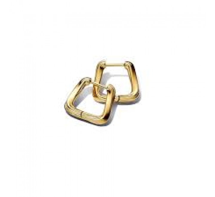 PENDIENTES PANDORA PLATA DORADA ARO TRIANGULOS 263875C00