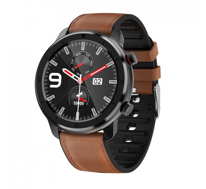 RELOJ SMARTWATCH LISKA CORREA PIEL CAJA NEGRA SV-19DF-2