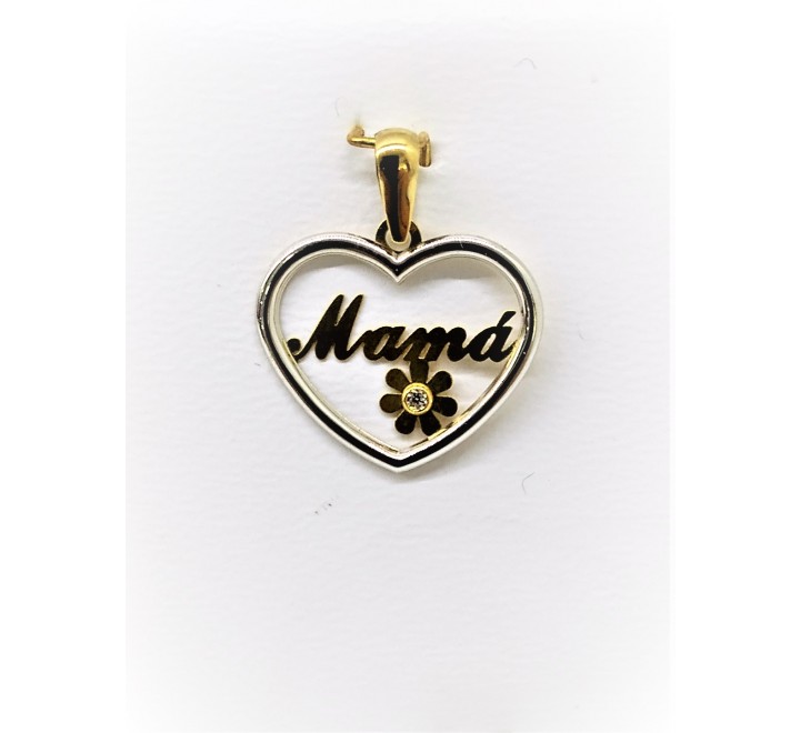 COLGANTE DE LA MADRE EN ORO 18 KLTES M22-17061