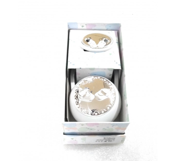 SET PINZA CHUPETE ZAPATITOS BLANCO 54538/02B