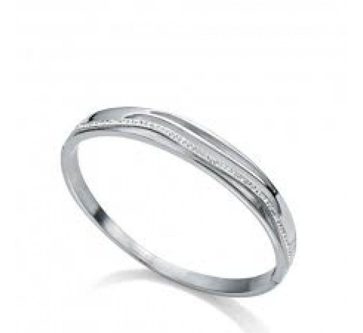 PULSERA VICEROY 75214P01000 ACERO BISAGRA ONDAS CIRCONITAS