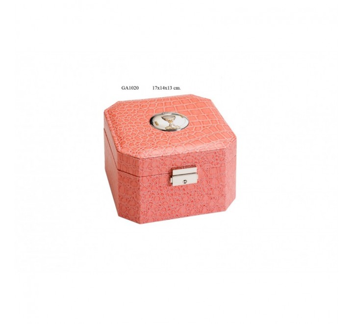 JOYERO COMUNION ROSA 17X14X13 GA1020