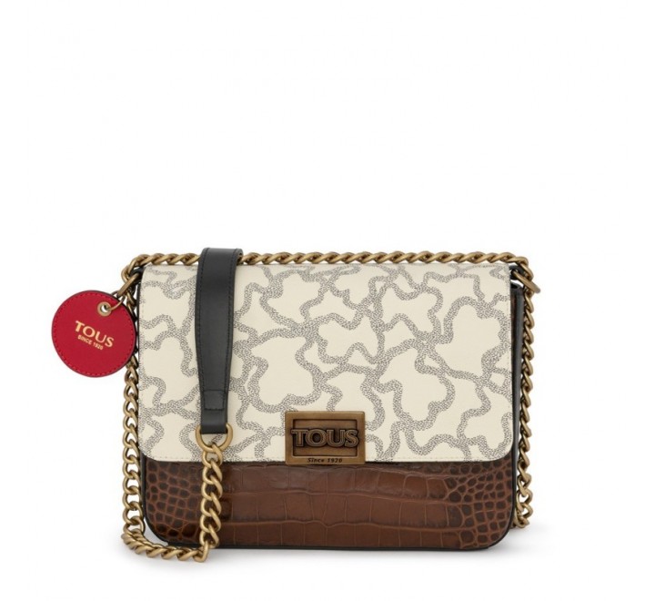 BANDOLERA TOUS M KAOS LEGACY BEIGE-MARRON 195900717